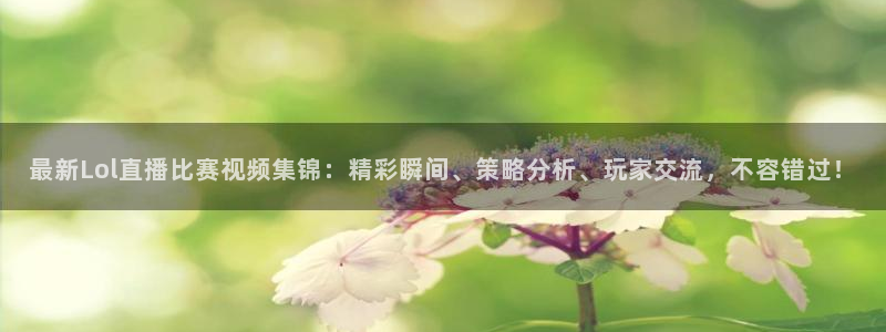 24直播网乒乓球直播：最新Lol直播比赛视频集锦：精彩瞬间、策略分析、玩家交流，不容错过！